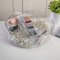 Martha Stewart Brody Divided Lazy Susan Organizer W/ 5 Removable Bins, 360Deg Rotating Desk Organizer, 12in, Clear BE-PB5503-CLR-MS - alternate 1